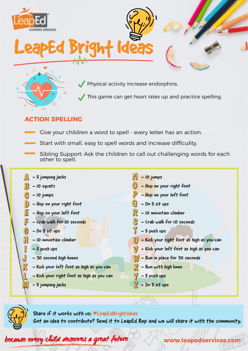 Action Spelling LeapEd Services Sdn. Bhd